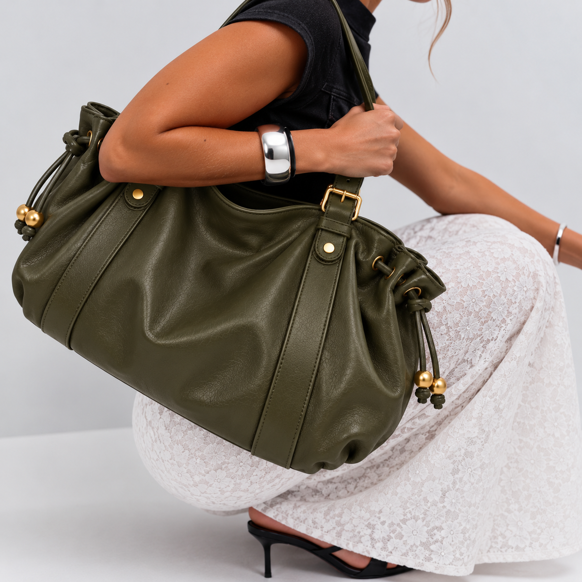 Sac à main Rivoli - cuir premium/ daim