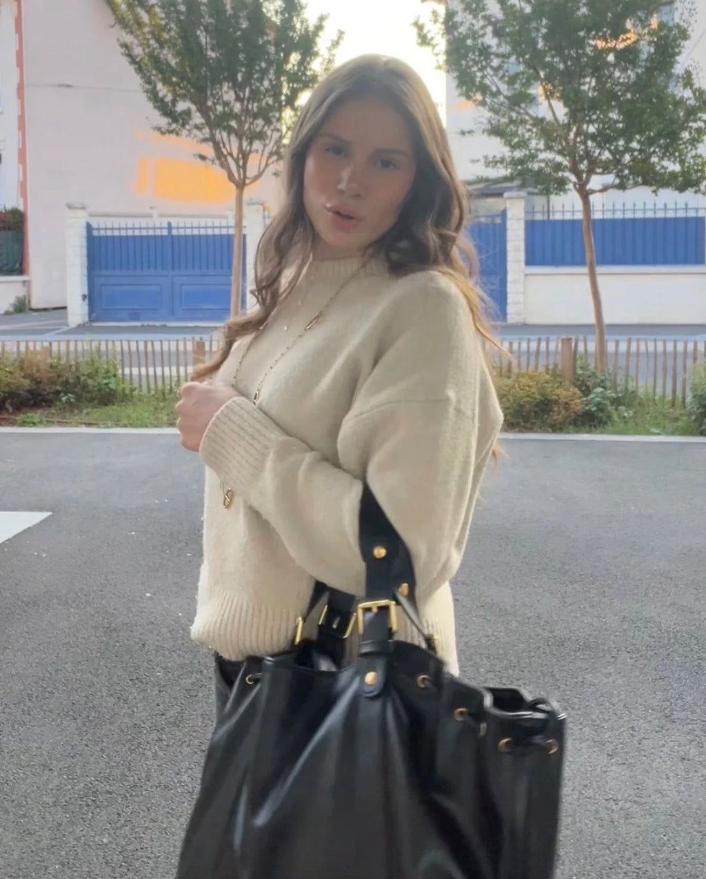 Sac à main Rivoli - cuir premium/ daim