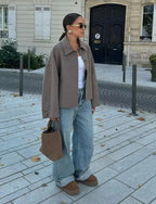 Veste courte en laine