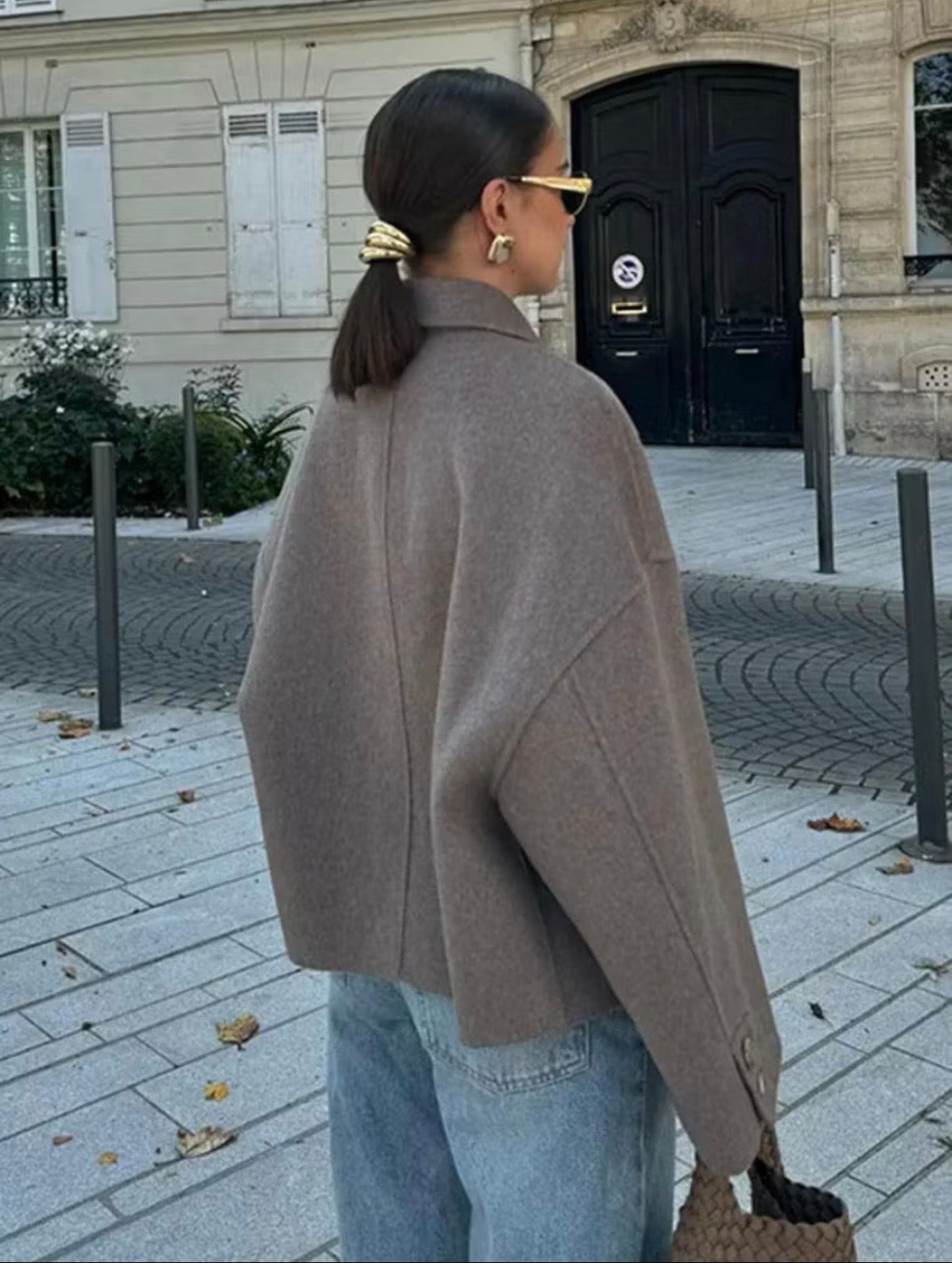 Veste courte en laine