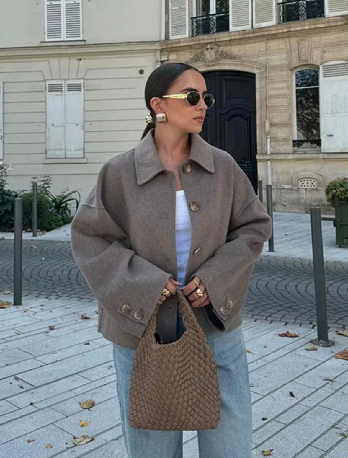 Veste courte en laine