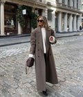 manteau long oversize en laine