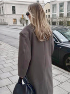 manteau long oversize en laine