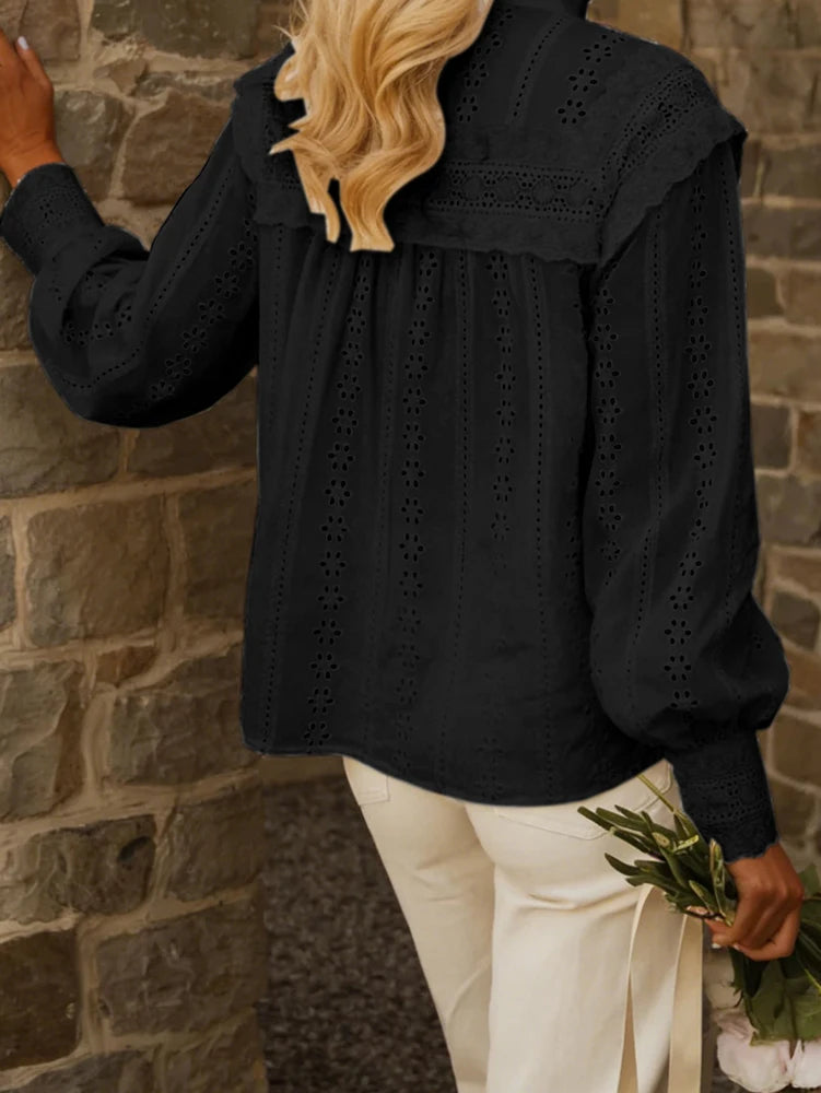 Blouse blanche dentelle