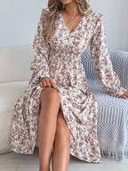 robe longue fleurie