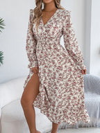 robe longue fleurie