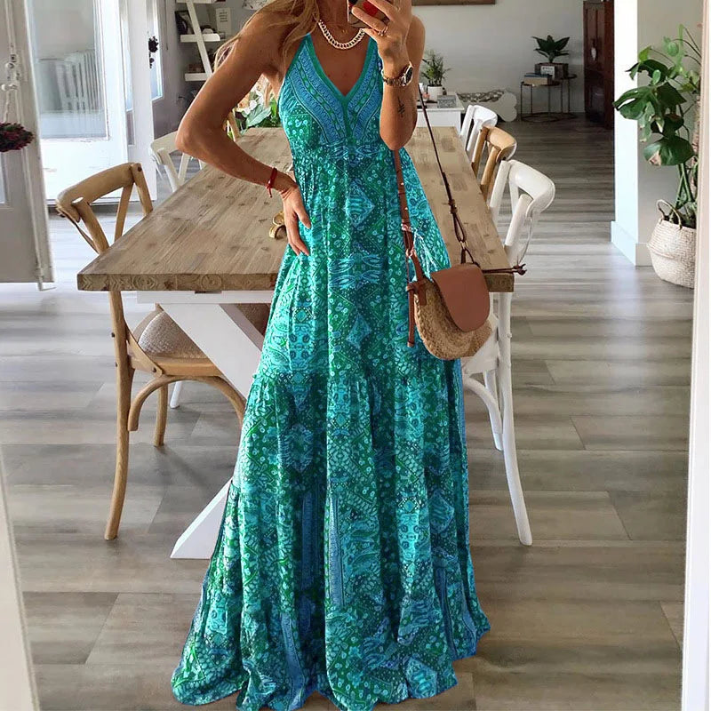 robe longue méditerranée