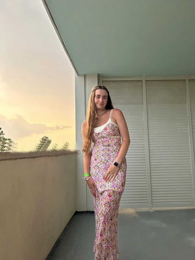 robe longue floral été