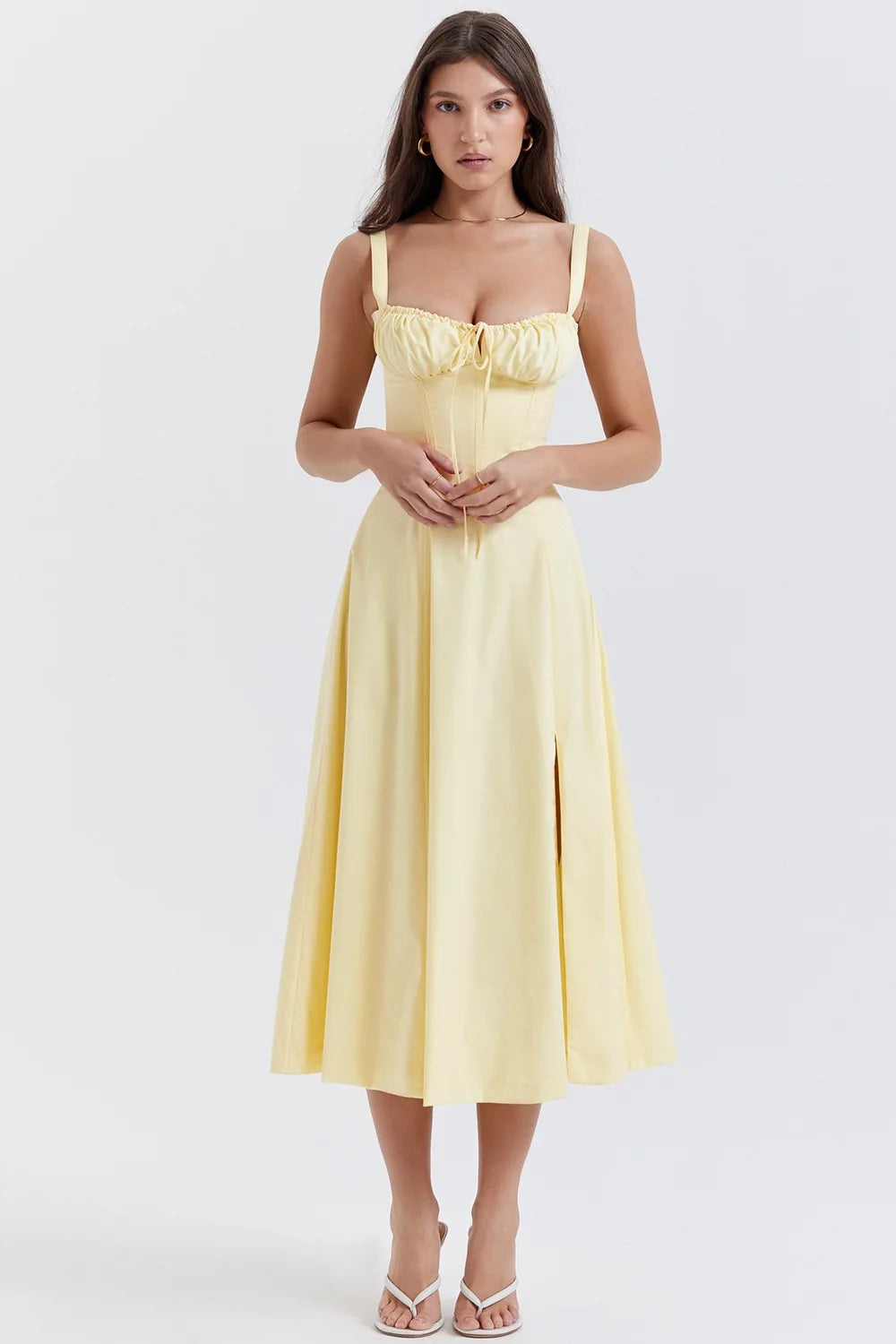 robe élégante col en V