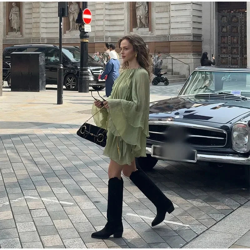 robe légère verte