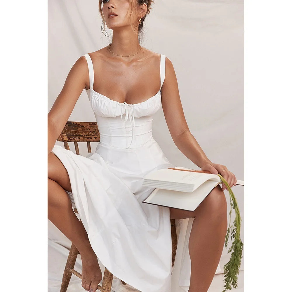 robe élégante col en V