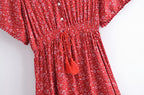 robe longue été col en V