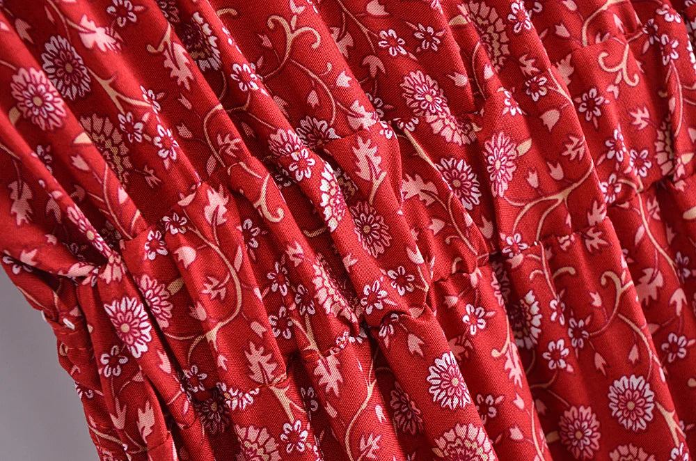 robe longue été col en V