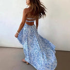 Robe bleu bohème