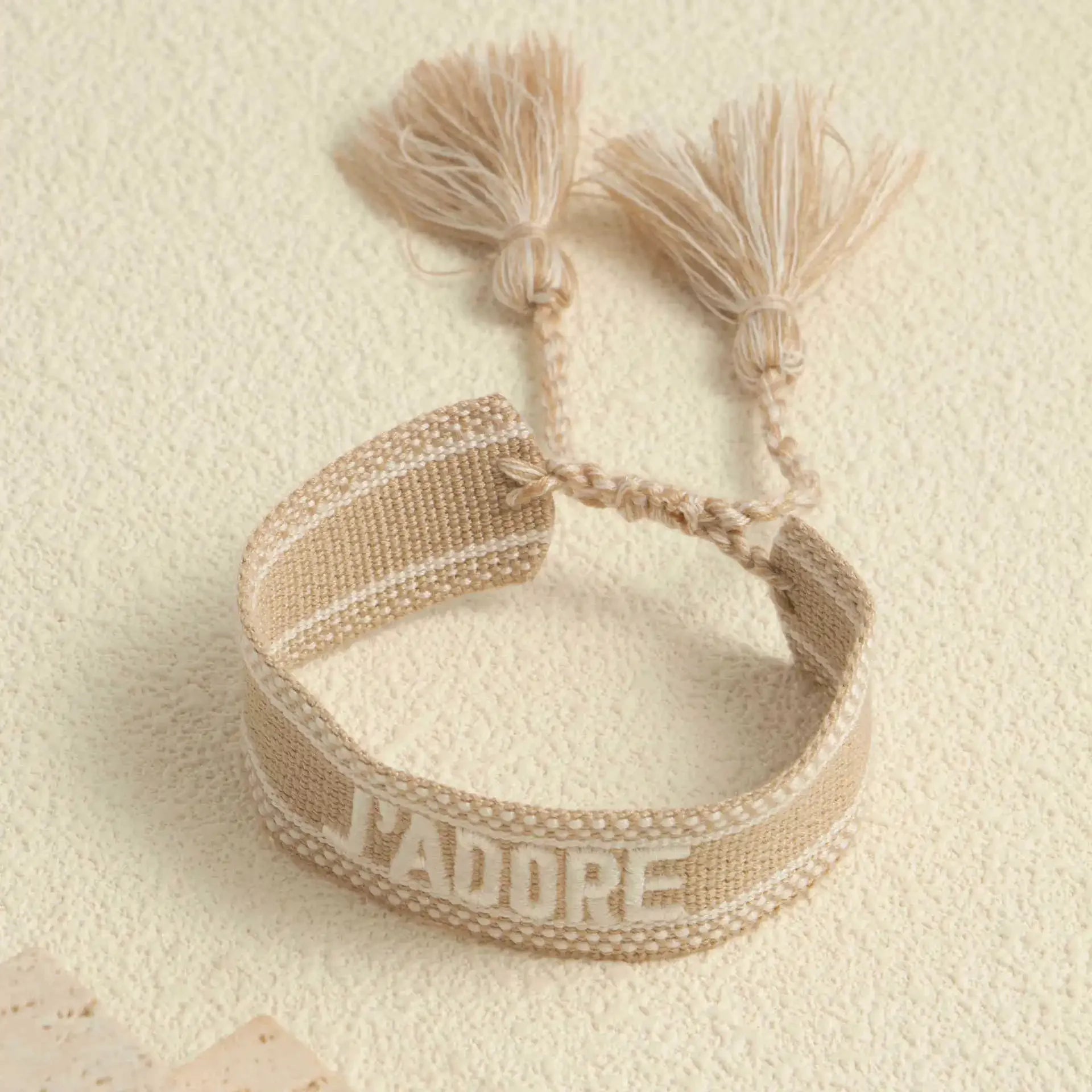 Bracelet j’adore tissu offert a partir de 50€ d'achat