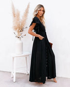 robe pour plage bohème col en V