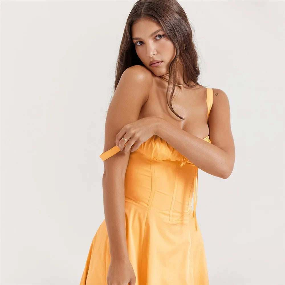 robe élégante col en V