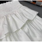 Jupe blanche courte femme
