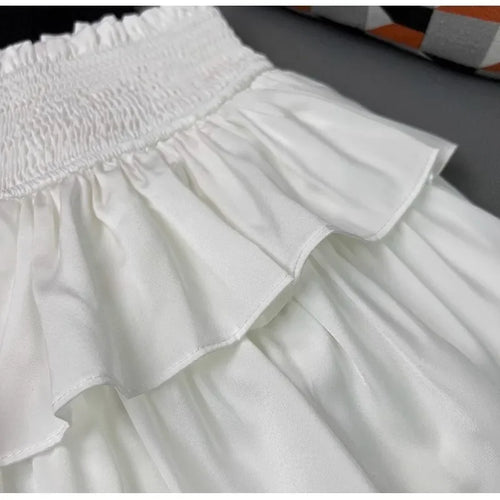 Jupe blanche courte femme