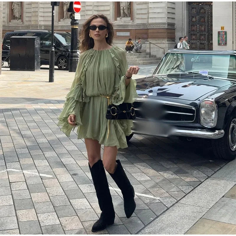 robe légère verte
