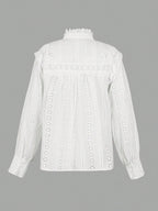 haut blanc dentelle