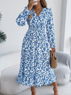robe longue fleurie