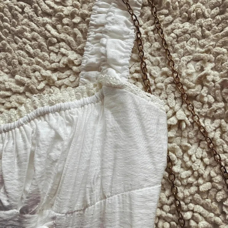 robe blanche bohème élégante