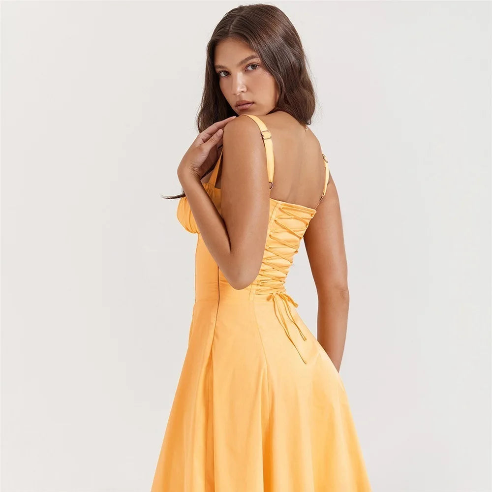 robe élégante col en V