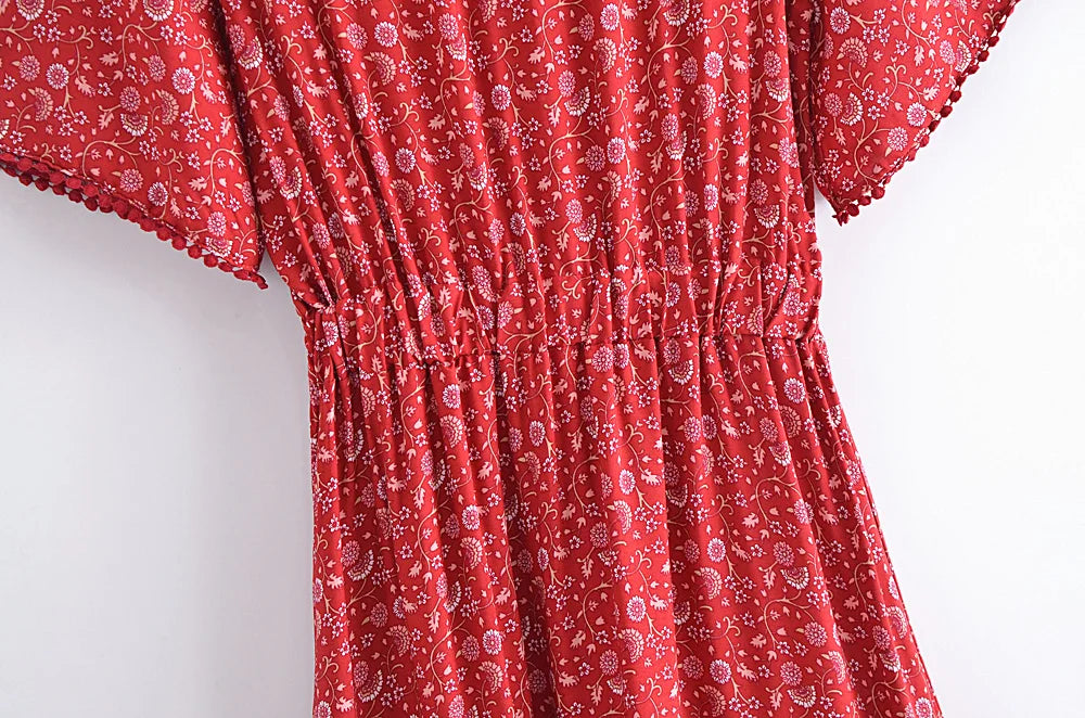 robe longue été col en V
