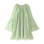 robe légère verte