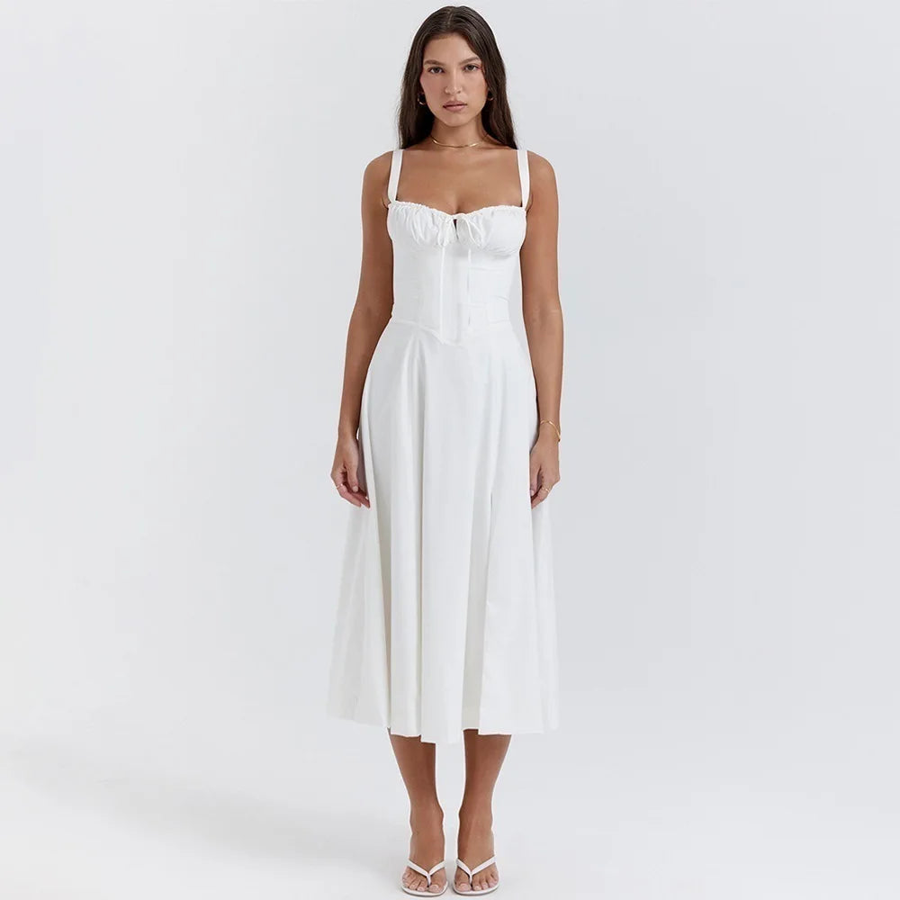 robe élégante col en V