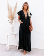 robe pour plage bohème col en V