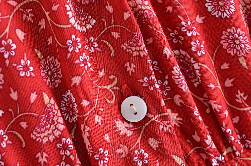 robe longue été col en V