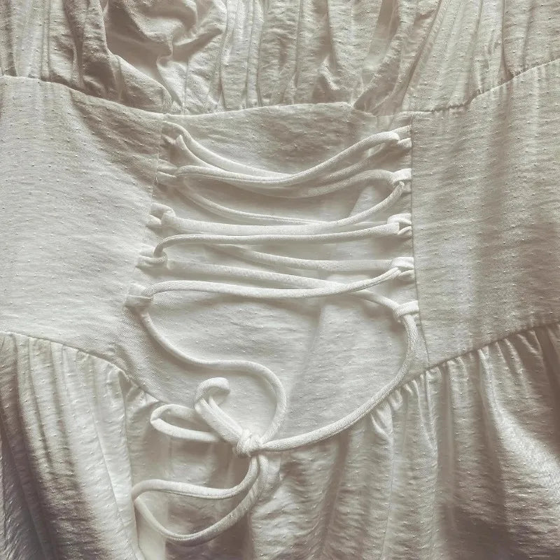 robe blanche bohème élégante