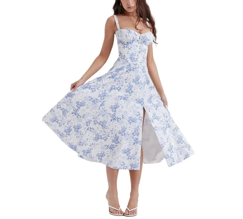 robe élégante col en V