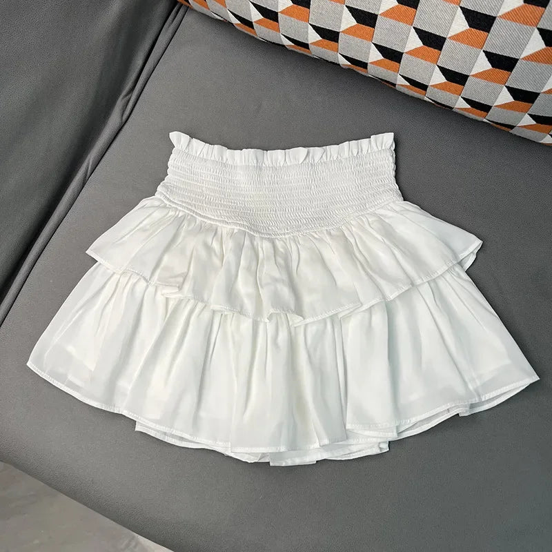 Jupe blanche courte femme