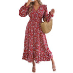 robe longue fleurie