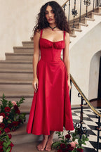robe élégante col en V