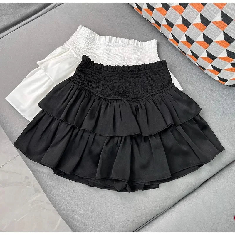 Jupe blanche courte femme