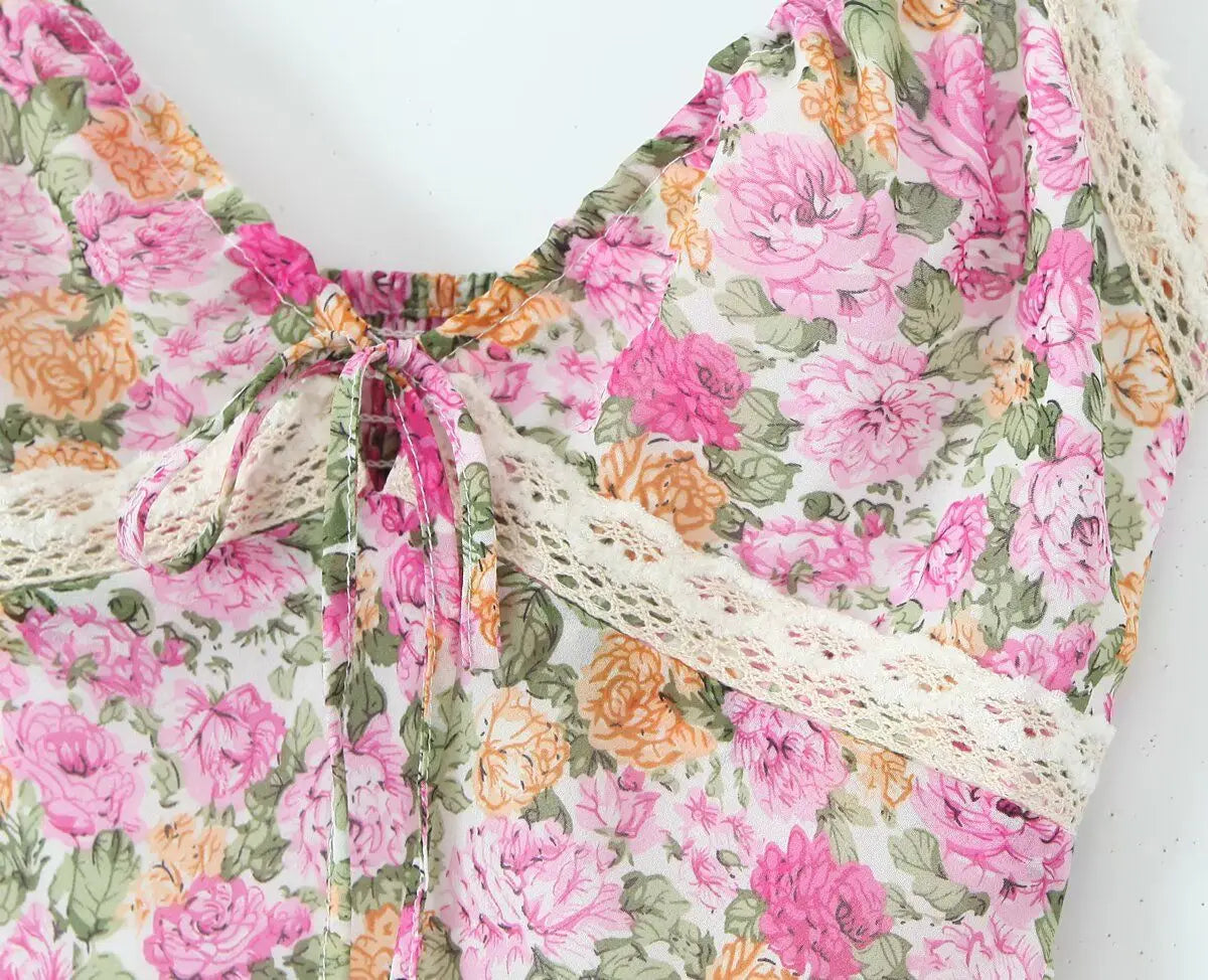 robe longue floral été