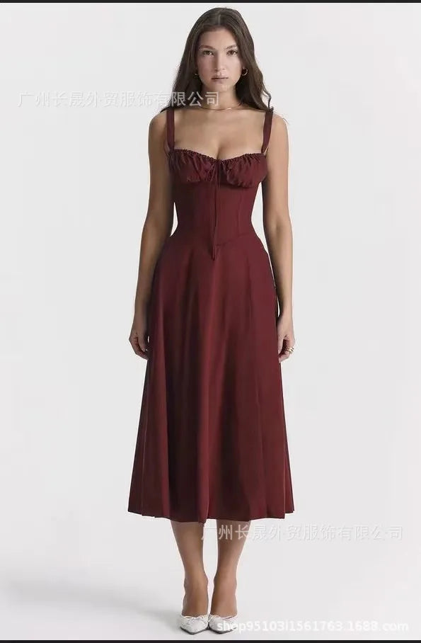 robe élégante col en V