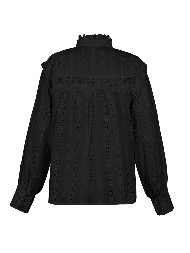 Blouse blanche dentelle