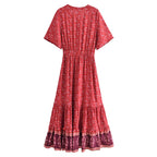 robe longue été col en V