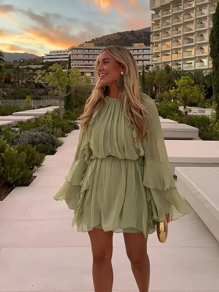 robe légère verte