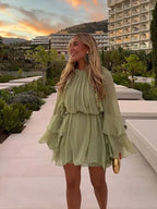 robe légère verte