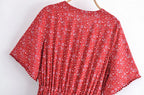 robe longue été col en V