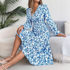 robe longue fleurie