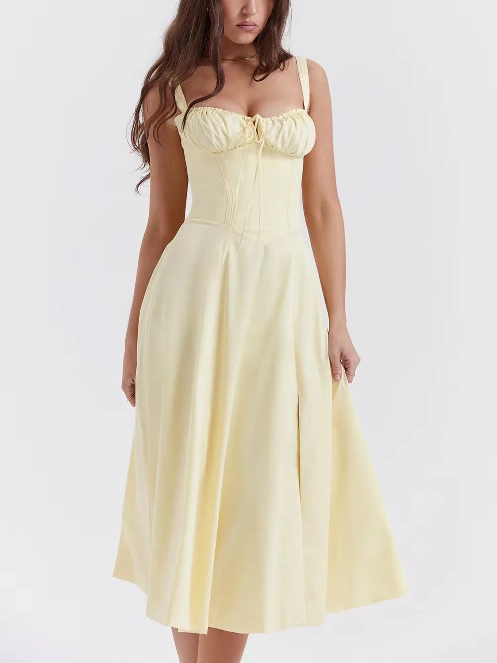 robe élégante col en V