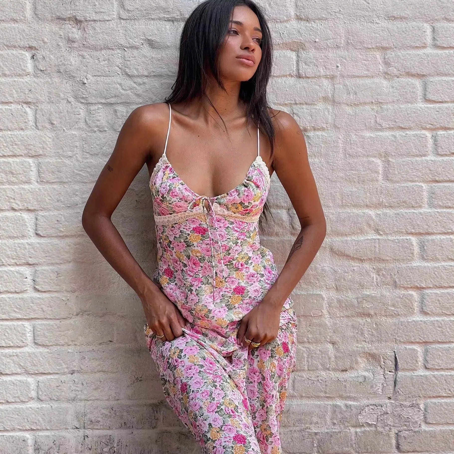 robe longue floral été