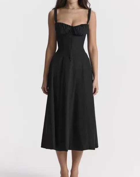 robe élégante col en V